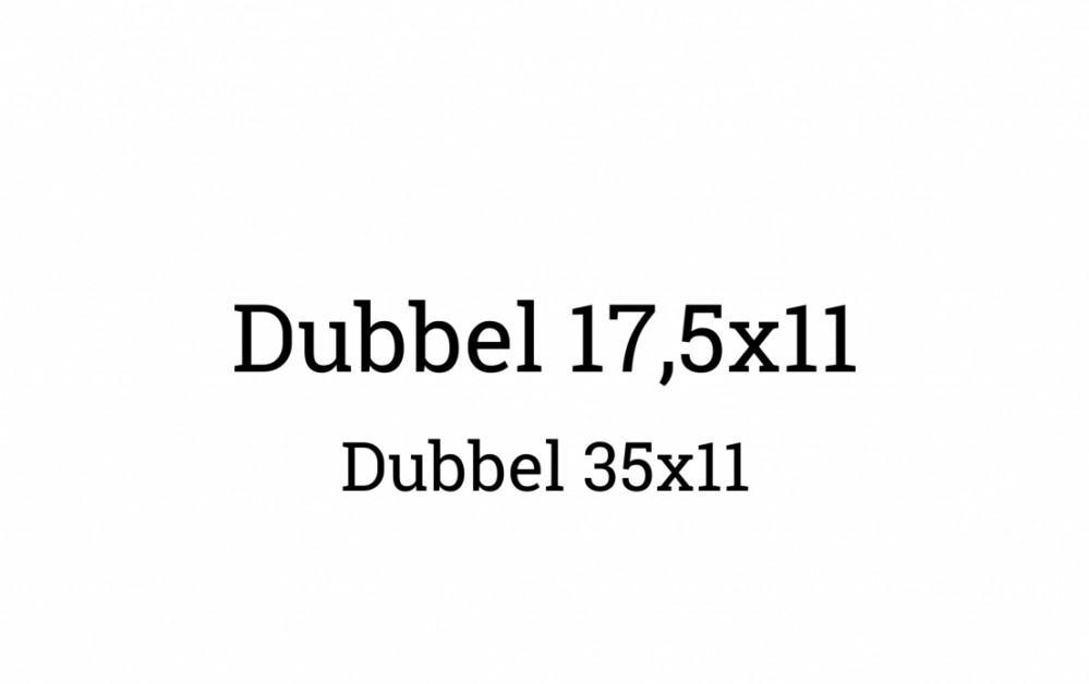35x11 (Dubbel) voor