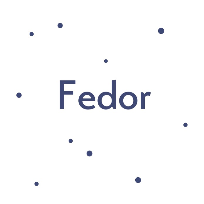 Letterpress geboortekaartje Fedor